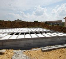 Plancher vide sanitaire 12 5 Rectosten 27 compris armature et entrevous polystyr&egrave;ne (Up<=0.27)