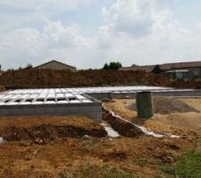 Plancher vide sanitaire 12 5 Rectosten 27 compris armature et entrevous polystyr&egrave;ne (Up<=0.27)