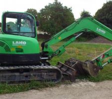 Livraison de la pelle 9tonnes