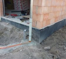 Evacuation des eaux de pluies vers cuve