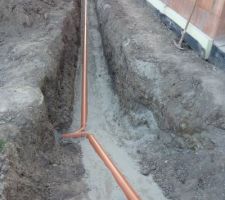 Evacuation des eaux de pluies vers cuve