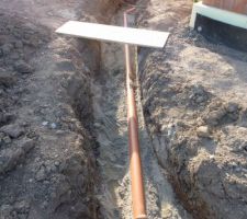 Evacuation des eaux de pluies vers cuve