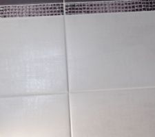 Faïence salle de bain reçue