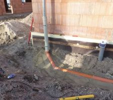 Evacuation des eaux de pluies vers cuve