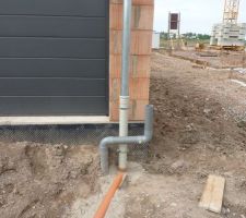 Evacuation des eaux de pluies vers cuve aération du vide sanitaire