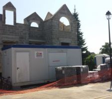 Cabane de chantier pour les ouvriers