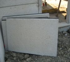 Plaques de béton