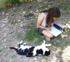 Suite de la lettre avec le dessin de la maison de 2013