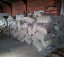 Laine de roche combles