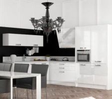 Voici le mod&egrave;le que l'on souhaite pour notre cuisine, une laqu&eacute;e blanche brillante de chez Schmidt mod&egrave;le Planum, nouveau mod&egrave;le.