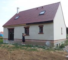 Face arrière de la maison.