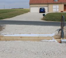 Mise en place du ferraillage et des gaines puis début de coulage du béton