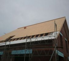 Installation des panneau de fibres de bois