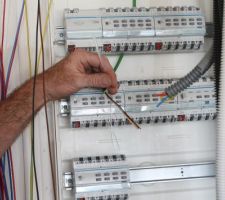 Réalisation du tableau domotique KNX HAGER