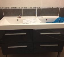 Meuble vasque montez ( enfin presque un tiroir me résiste lol )