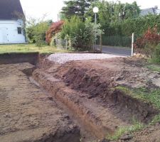Second jour
Travaux terminés et chemin d'accés avec géotextile posé