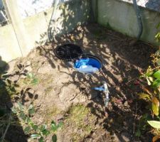 Viabilisation : Installation de l'eau par VEOLIA (NÉCESSAIRE avant le début des travaux)
Coût total 1450? :
- Travaux 1343?
- Taxe 107?