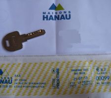 Remise de clé provisoire de chantier ...