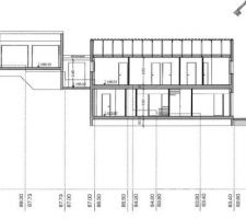 Vue en coupe de la maison
