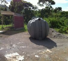 La fosse est arrivée sur le chantier