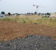 Délimitation et bout de l'accès chantier