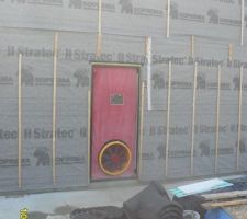 Porte étanche vue de l'extérieur