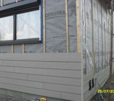 Bardage fa&ccedil;ade Est et fa&ccedil;ade Nord