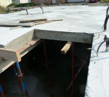 L'emplacement pour le futur escalier