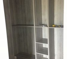 Le dressing dans notre chambre rubyx chez bricorama