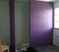 Notre futur salle de douche en face de notre lit