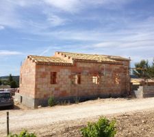 Vue nord de la villa