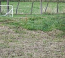 Ornières !!! très pratique pour jouer au foot!