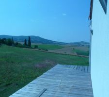 Terrasse côté dégagement