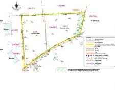 Voici donc le d&eacute;coupage quasi d&eacute;finitif de notre terrain! LOT A ! Bornage d&eacute;finitif le 4 septembre