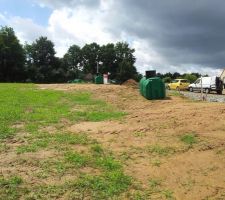 Cuve de r&eacute;cup&eacute;ration d'eau de pluie.