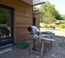 D&eacute;coupe des lames de plancher