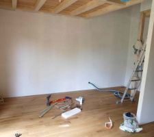 &Ccedil;?a y est le plancher est termin&eacute;.