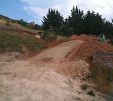Futur chemin pour l'accès au garage