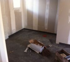 Entrée emplacement de l'escalier