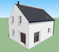 Vue Sud Ouest sous Sketchup