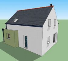 Vue Nord Ouest sous Sketchup