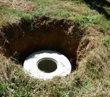 1° couvercle avant la dernière buse.