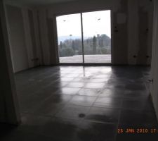 Carrelage du rdc en cours