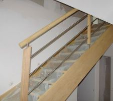Escalier brut (vitrification plus tard)