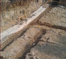 Ferraillage fondations / escalier sous-sol
