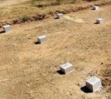 Vue pano des tetes de micropieux