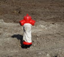 Bouche d'incendie posée entre lots 21 et 28.