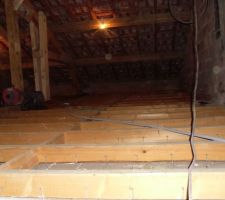 D&eacute;pose du plancher