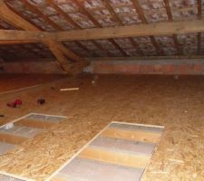 Pose du nouveau plancher