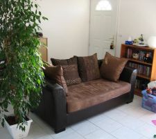 Notre salon et notre nouveau canapé